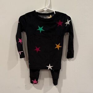 Cat & Jack Black Outfit with Colorful Stars